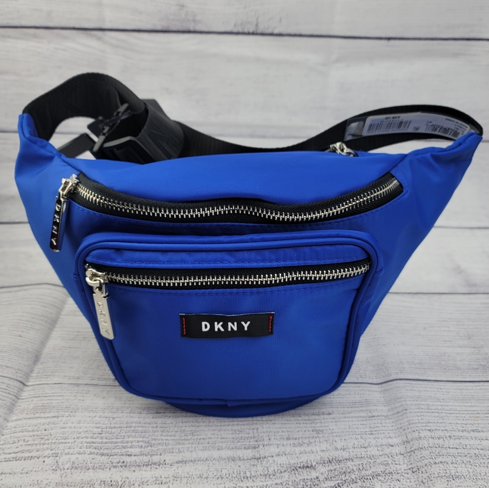 DKNY Waist Y2K Fanny Pack Belt Bag Cobalt Blue